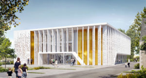 Nouvelle médiathèque des Sables d'Olonne réalisée par DGA Architectes