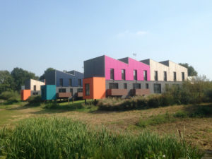 Vue d'ensemble des logements de la Pellinière aux Herbiers conception par DGA Architectes