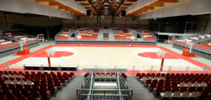 Salle de basket la Roche sur Yon réhabilitée par DGA Architectes les Herbiers