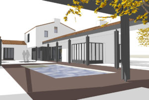 Maison aux Sables d'Olonnes avec piscine construite par DGA Architectes des Hebiers
