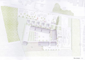 Plan collège les Essarts réalisé par l'agence DGA Architectes